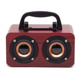 Classic Wooden Bluetooth Speaker with Phone Stand Function
