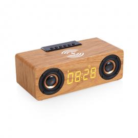 Multifunctional Clock Alarm Wireless Charging Bluetooth Speaker