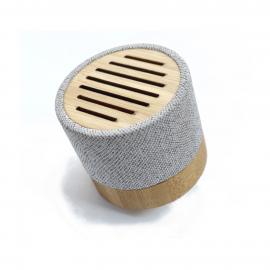 Round Portable Bamboo Wireless Speaker